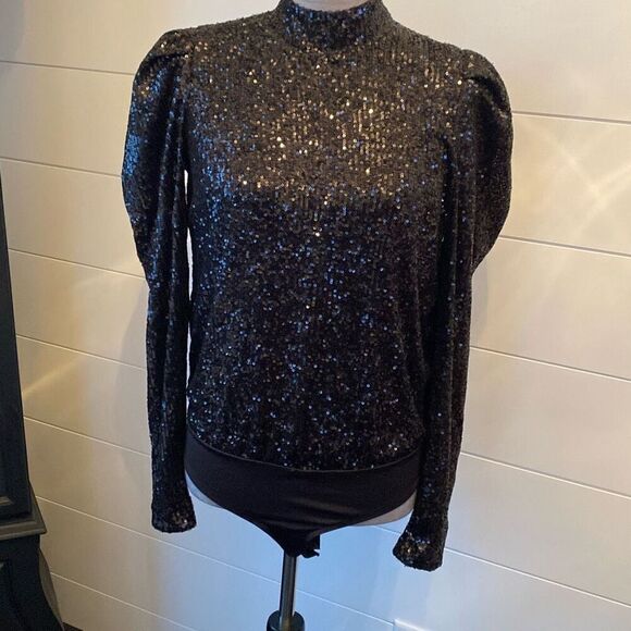 Rachel Zoe sequined bodysuit - Picture 1 of 10